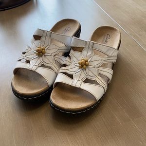 Brand New White Clark’s Sandals